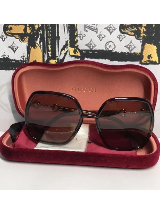 New Authentic Gucci Brown Sunglasses GG0890s 002 main image 8
